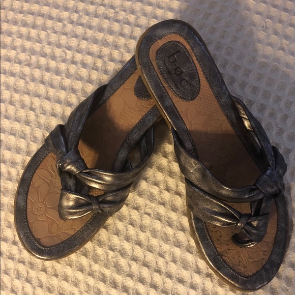 boc pewter sandals